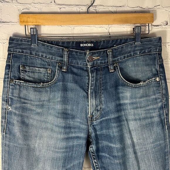 Bonobos Jeans Mens Slim Straight Jeans Denim W31 x L30 - Picture 3 of 14